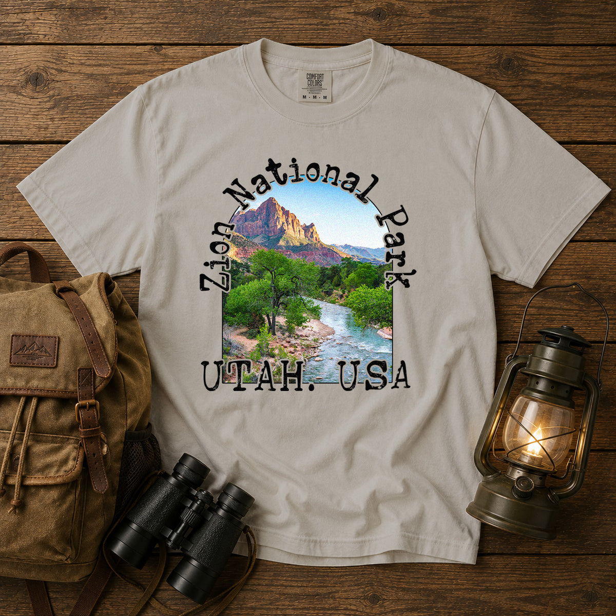 Zion National Park T-Shirt in Ivory - roamstride graphic tee