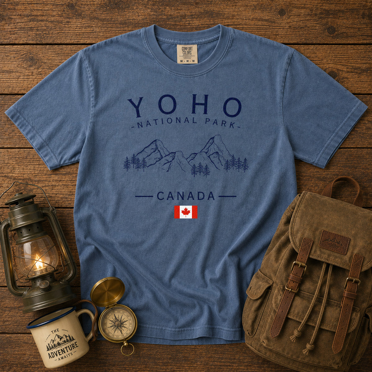 Yoho National Park T-Shirt in Blue Jean - roamstride graphic tee