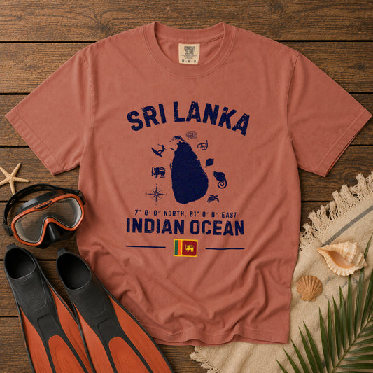 Sri Lanka T-Shirt in Yam - roamstride graphic tee